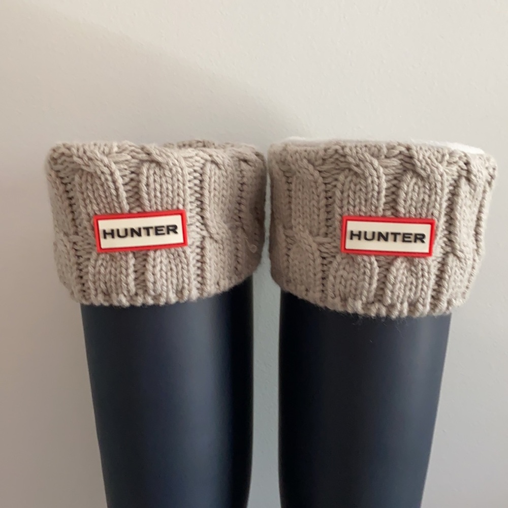 Hunter Original Cable Knitted Cuff Tall Boot Socks